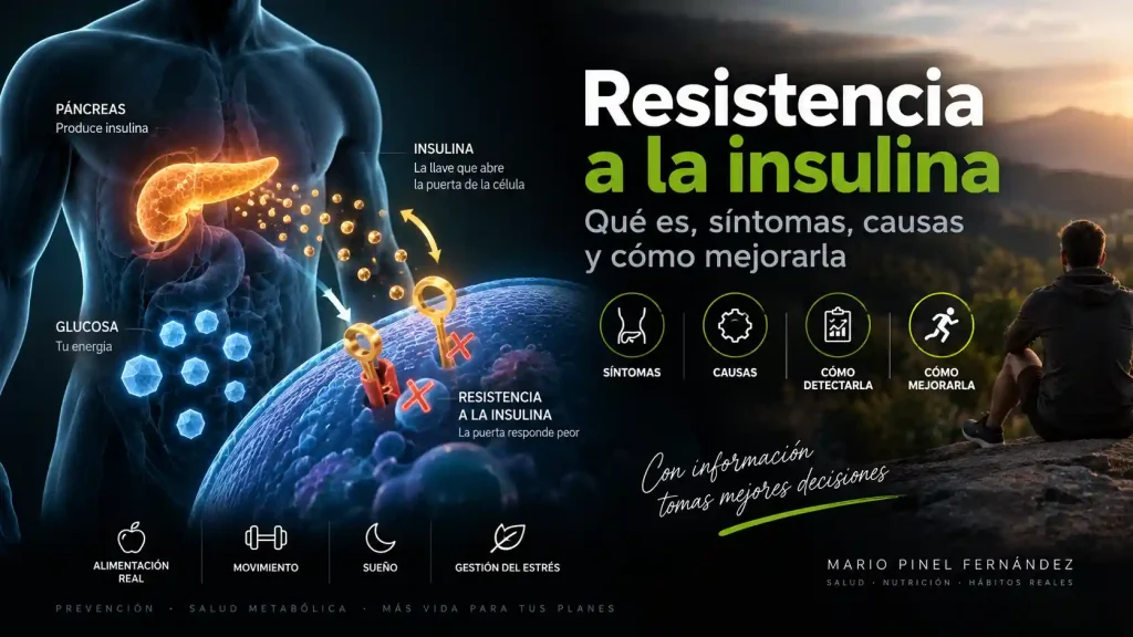 Resistencia a la insulina: síntomas, causas y cómo mejorar la sensibilidad a la insulina